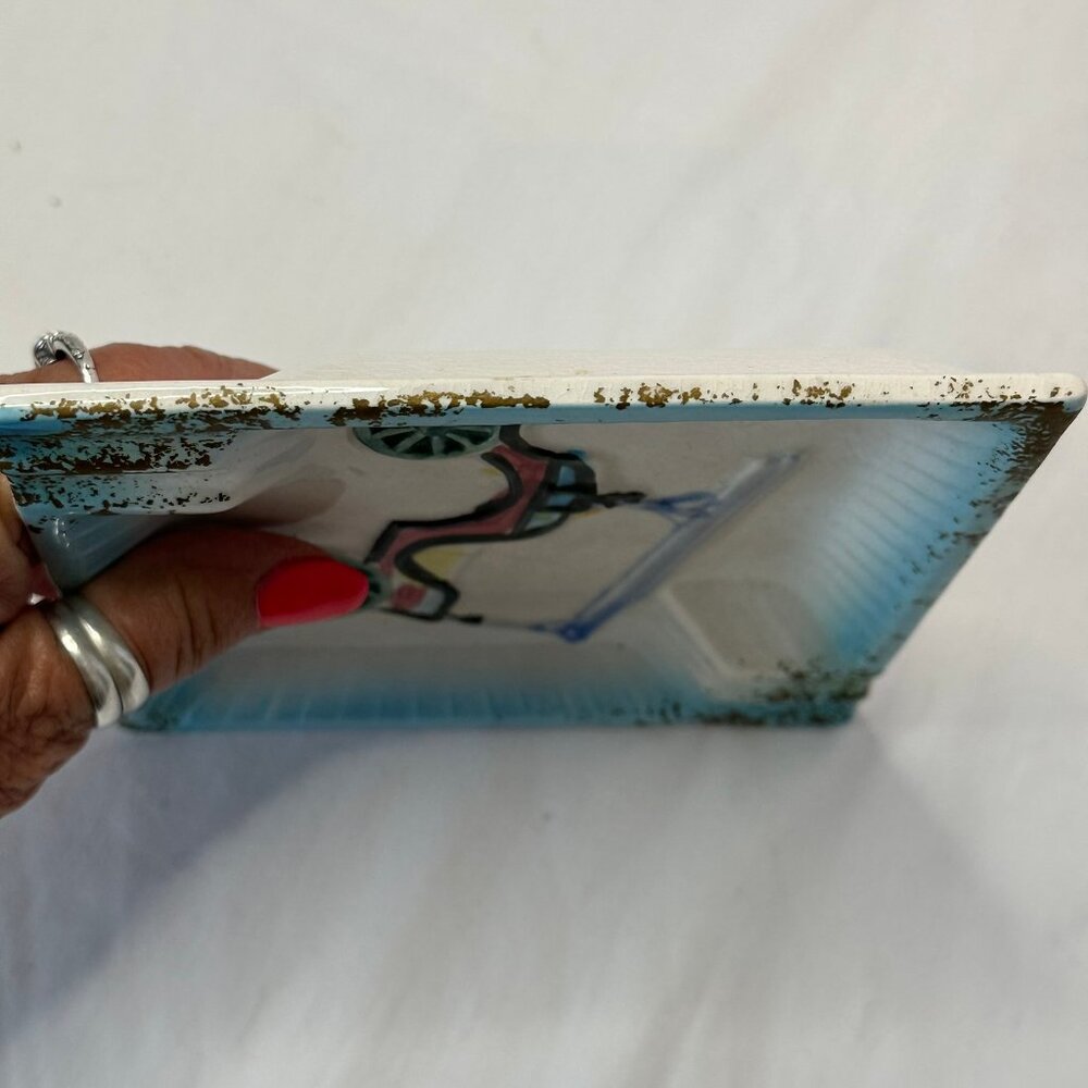 Vintage Ashtray Cigar/Cigarette Car/Cart, Ceramic, 5.5”, Unique Super Rare Find - Picture 7 of 11